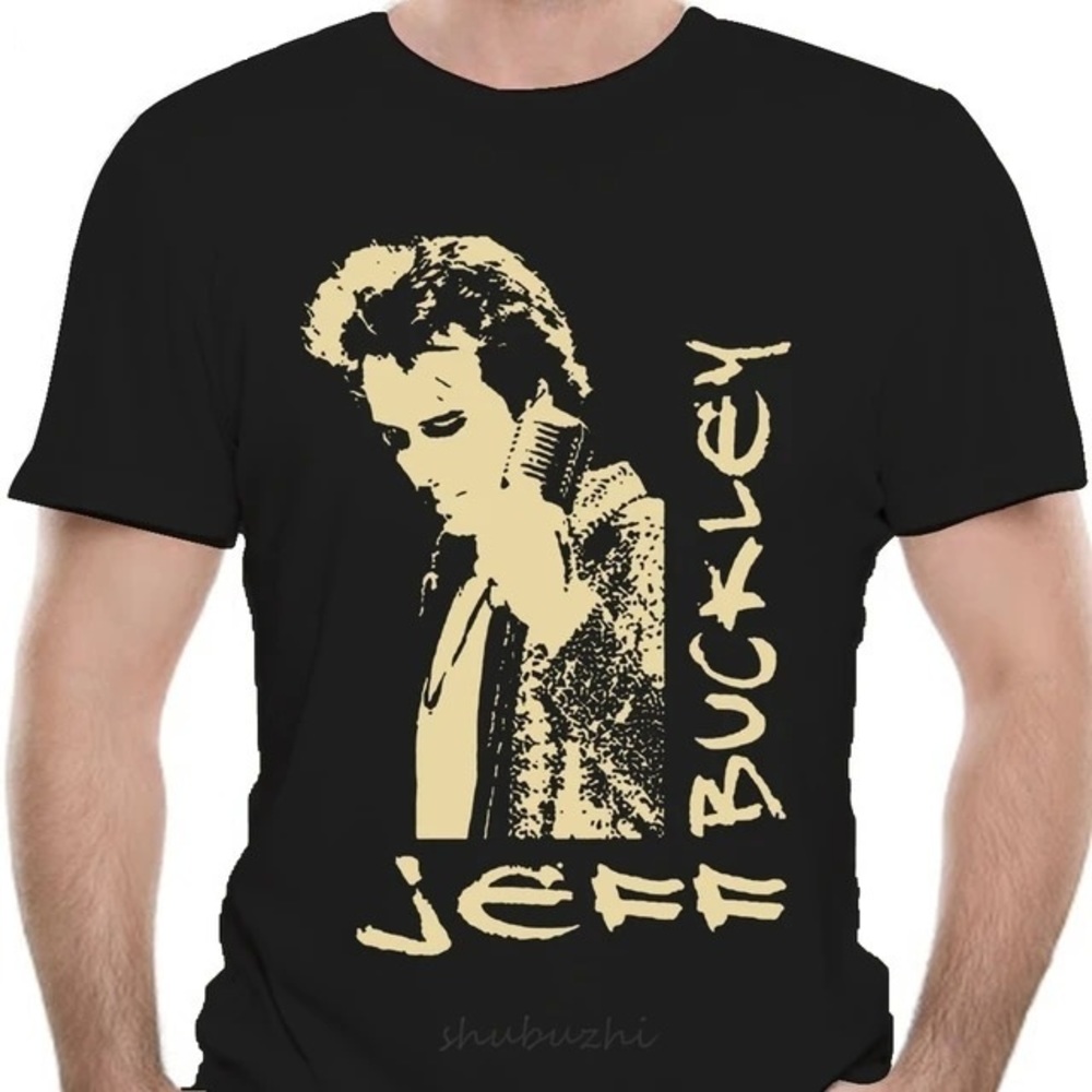 Men T Shirt T-shirt Jeff Buckley Black Tshirts Women T-Shirt